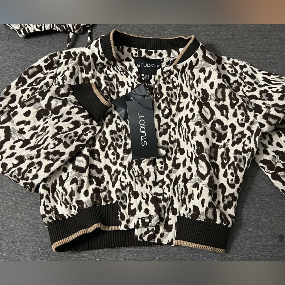 Studio F Leopard Print Jacket